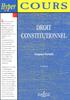 Droit constitutionnel. 4e édition