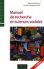 Manuel de recherche en sciences sociales. 3e édition revue et augmentée