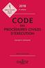Code des procédures civiles d'exécution annoté & commenté. Edition 2018