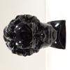 Statuette tête de Mozart en céramique noire