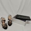 Sandales à talons - oppus - noir - 10 cm - total cuir - chaussures - dessus cuir - doublure cuir - sous pied cuir - avec la boîte - - OPPUS 38