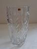 Magnifique grand vase lourd en cristal, vintage, taillé main, signé P. LACRESSE
