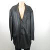 Veste noire en cuir style blazer - GINO GINERO - 60