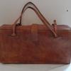 Grand sac, valise de voyage en cuir artisanal de Madagascar, cuir épais  - Photo 1