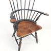 Ancien fauteuil en bois pour poupée 39 cm - Photo 3