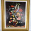 Tableau les fleurs d'après Brueghel de velours - P.V LEVY  - Photo 0
