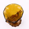Vase à anses en verre soufflé ambré - Photo 2