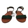 Monoprix P 40 Chaussures sandales dessus cuir vert Neuf & étiquette - Photo 1