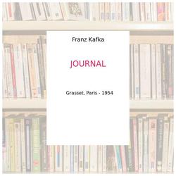 JOURNAL - Franz Kafka - Photo entière