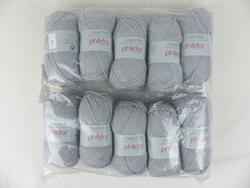 Lot de 10 pelotes de laine - PHILDAR - Cabotine Ecume, 3-3,5 - Photo entière
