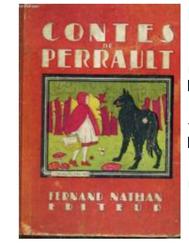 Contes de Perrault - Madame Leprince de Beaumont - Madame d'Aulnoy - Quatrième édition - Fernand Nathan - 1941 - Livre - Photo entière