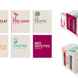 Le petit placard gourmand. Coffret 6 volumes : Le chocolat ; Le foie gras ; La coquille saint-jacques ; L'huître ; La truffe ; Mes recettes gourmandes - Photo zoomée