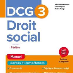 Droit social DCG 3. Edition 2022-2023 - Photo 0
