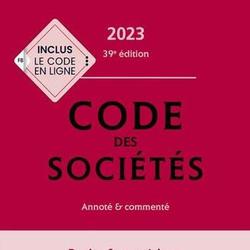 Code des sociétés. Annoté & commenté, Edition 2023 - Photo zoomée