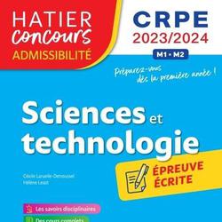 Sciences et technologie. Epreuve écrite d'admissibilité CRPE, Edition 2023-2024 - Photo 0