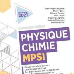 Physique-Chimie MPSI. Edition 2021 - Photo 0