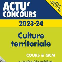 Culture territoriale. Cours et QCM, Edition 2023-2024 - Photo 0
