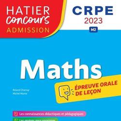 Concours de professeur des écoles Epreuve orale d'admission Mathématiques. Edition 2023 - Photo zoomée