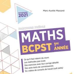 Maths BCPST 1re année Parcours Prépas. Edition 2021 - Photo 0