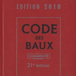 Code des baux 2010. 21e édition - Photo zoomée
