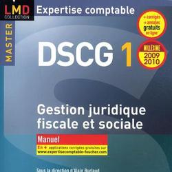 Gestion juridique fiscale et sociale DSCG 1. Manuel, Edition 2009-2010 - Photo zoomée