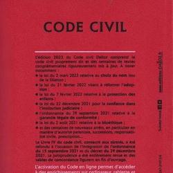 Code civil annoté. Edition 2023 - Photo 1
