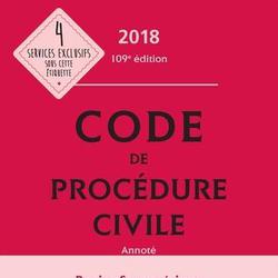 Code de procédure civile. Edition 2018 - Photo zoomée