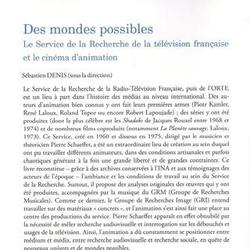 Des mondes possibles. Le Service de la Recherche de la télévision française et le cinéma d'animation - Photo 1