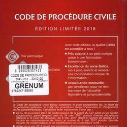 Code de procédure civile 2018. Edition limitée - Photo 1