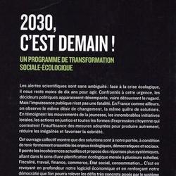 2030, c'est demain ! Un programme de transformation sociale-écologique - Photo 1
