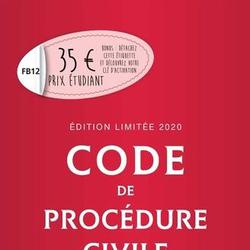 Code de procédure civile annoté. Edition 2020 - Photo zoomée