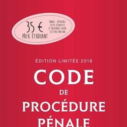 Code de procédure pénale annoté 2018. Edition limitée - Photo zoomée