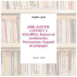 JANE AUSTEN COFFRET 3 VOLUMES - Photo zoomée