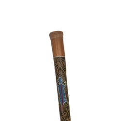 Bambou Instrument De Musique Bâton Décoratif Lézard  - Photo 0