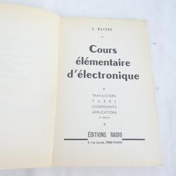Cours Elémentaire d'electronique - Photo 1