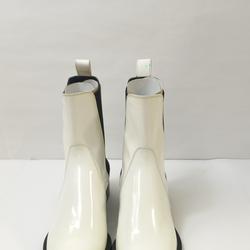 Botte - Paco Rabanne - en cuir couleur blanc et noir pointure 36  - Photo 0