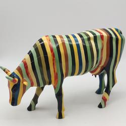 Vache céramique multicolore  - Photo 1