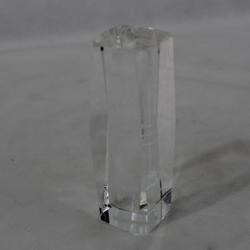 Presse papier en cristal avec un candélabre à l'intérieur - Photo 1