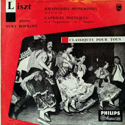 Liszt – Yuri Boukoff – Rapsodies Hongroises N° 2 Et N° 12 - Caprices Poétiques N° 2 Leggerezza N° 3 Sospiro - vinyle - G - Photo 0