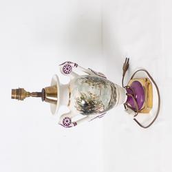 Lampe de salon vintage en porcelaine émaillée de limoges  - Photo 0