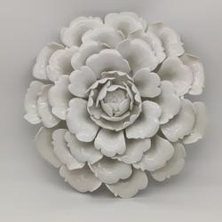 sculpture fleur céramique  - Photo 0