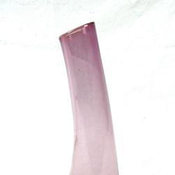 Vase en verre soufflé violet art déco - Photo 0