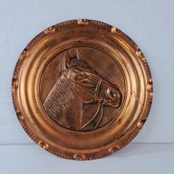 Grand plat décoratif en cuivre  - Photo 0