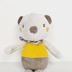 Peluche - doudou soleil - ours gris jaune - Baby club - 25 cm.  - Photo 0