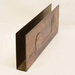 Cache décoratif en cuivre pour grande boite d'allumettes - Photo 1