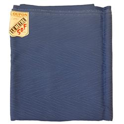 Coupon de tissu vintage bleu damassé 2,18m en 1,34 m Ameublement Couture DIY - Photo 1