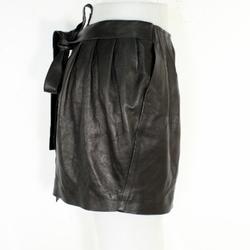 Mini Jupe Noire En Cuir Taille Estimée 36 - Photo 1