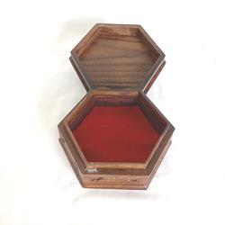Boîte bijoux vintage en bois - Photo 1