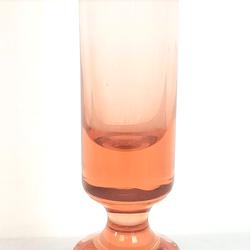 Soliflore droit, en verre, rose  - Photo 1