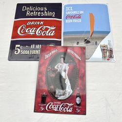 Plaques métal publicitaire - Coca - Photo 0